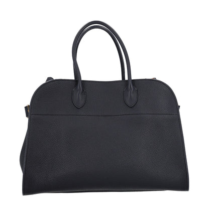 The Row Matte Grained Calfskin Soft Margaux 15 Dark Navy 1 of 9