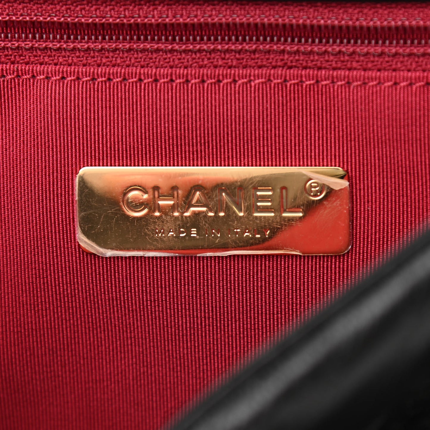 Goatskin Quilted Medium Chanel 19 Flap Black