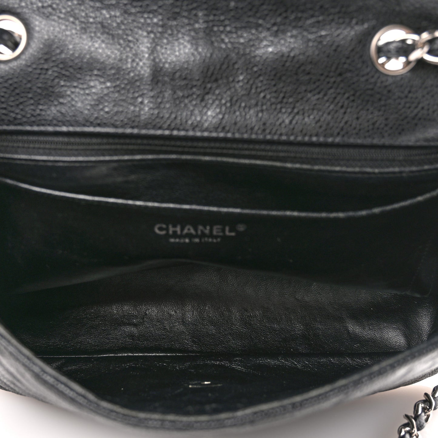 Caviar Quilted Jumbo Single Flap Black