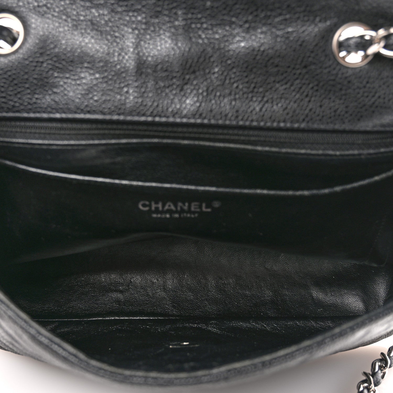 Chanel Caviar Quilted Jumbo Single Flap Black 5 of 11