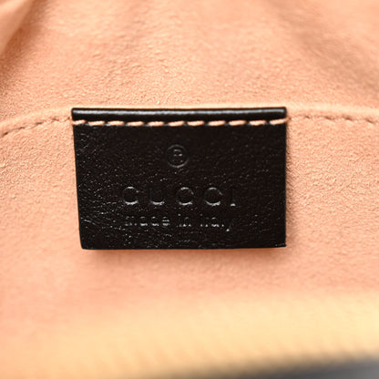 Gucci Monogram Matelasse Diagonal Small GG Marmont Chain Shoulder Bag Beige Black 6 of 10