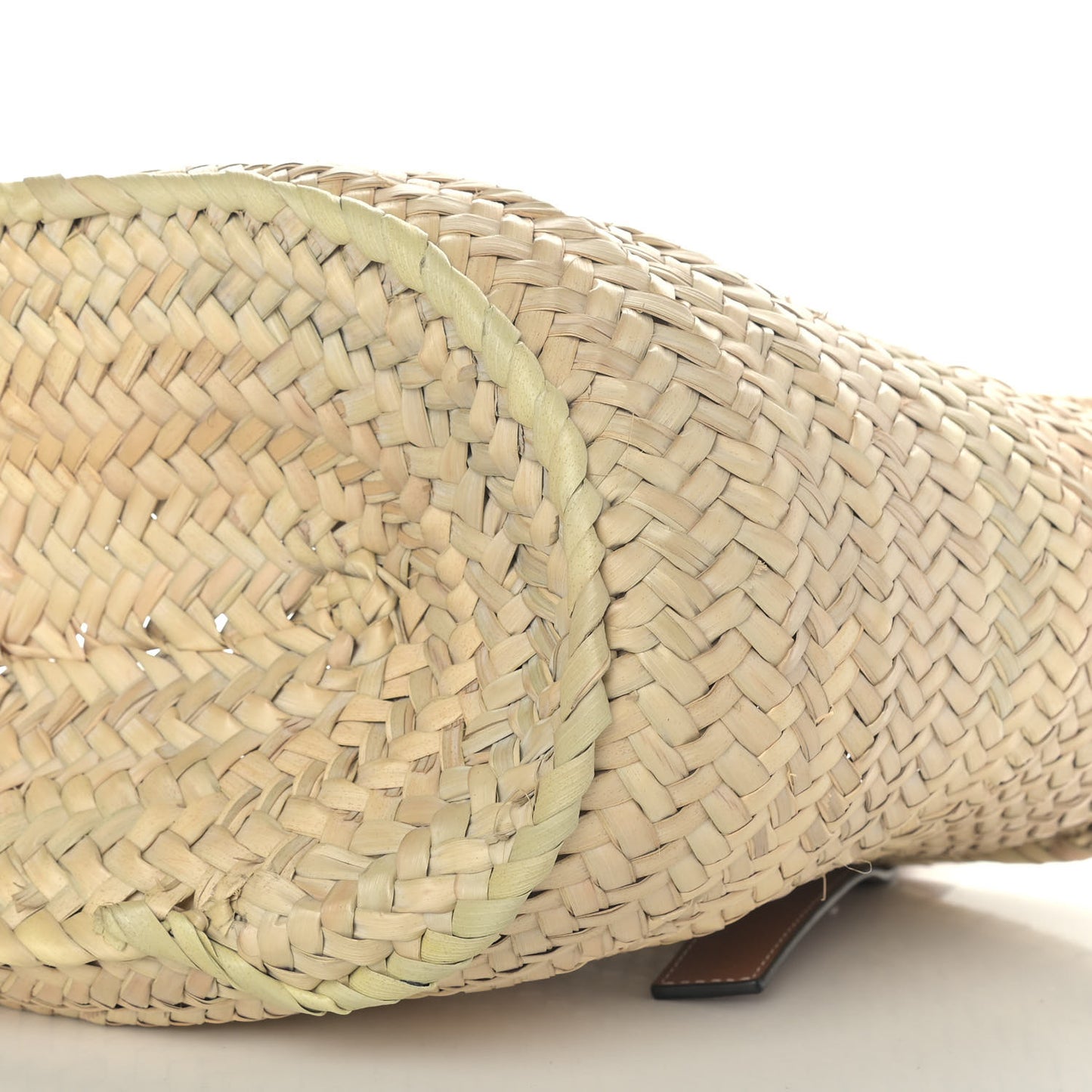 Raffia Basket Tote Bag Natural Tan