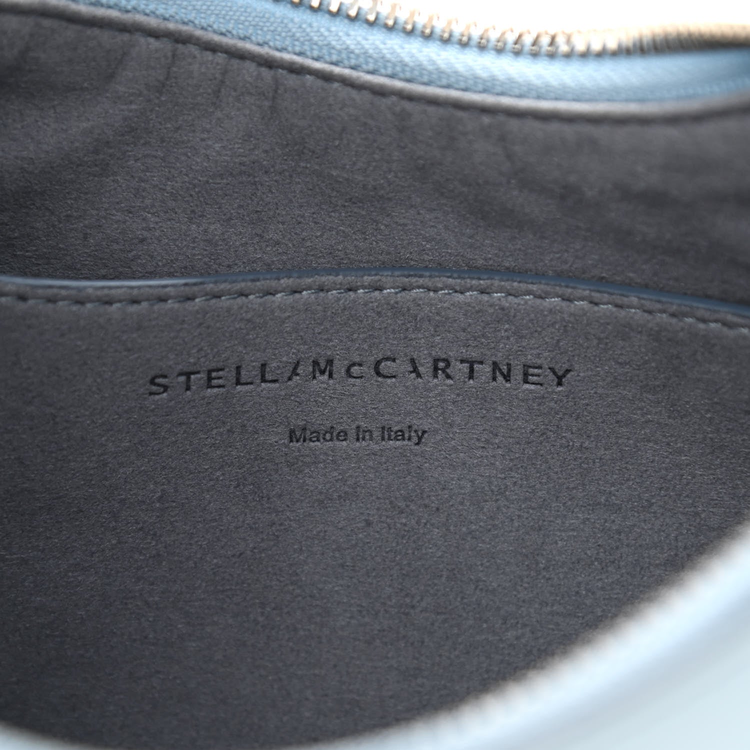 Stella McCartney Eco Alter Nappa Perforated Logo Small Hobo Blue 5 of 8