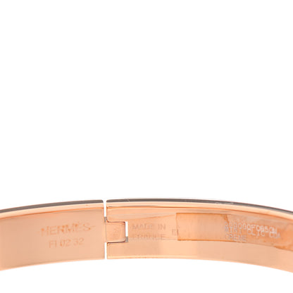 Hermes Enamel Mini Clic Chaine d'Ancre Bracelet GM Creme 4 of 5