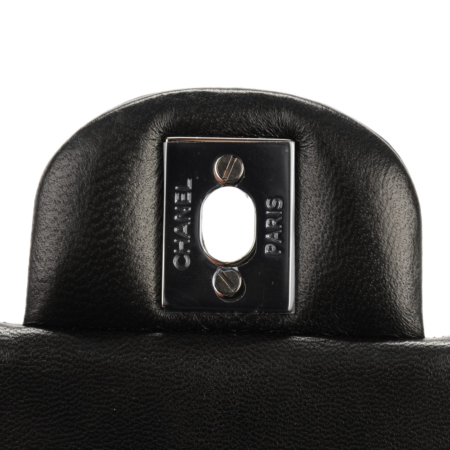 Lambskin Quilted Mini Square Flap Black
