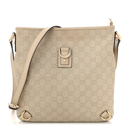 Gucci Guccissima Abbey Messenger Bag Off White 1 of 15