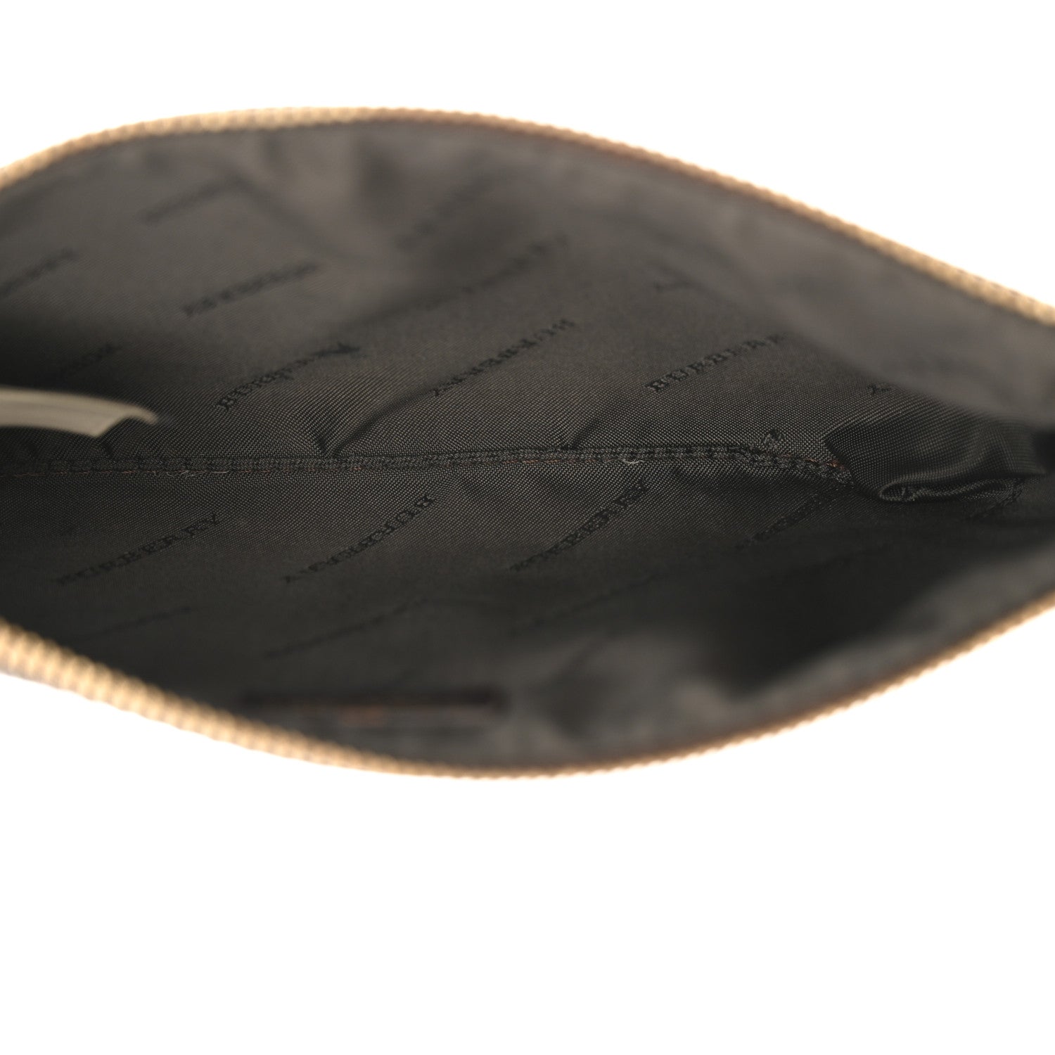 Burberry Haymarket Check Small Peyton Crossbody Clutch Bag Chocolate 5 of 12