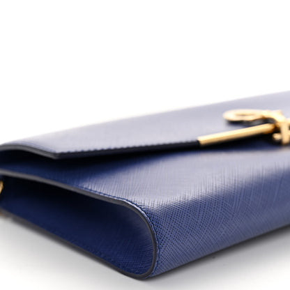 Salvatore Ferragamo Printed Calfskin Gancini Icona Mini Bag Blue 8 of 9