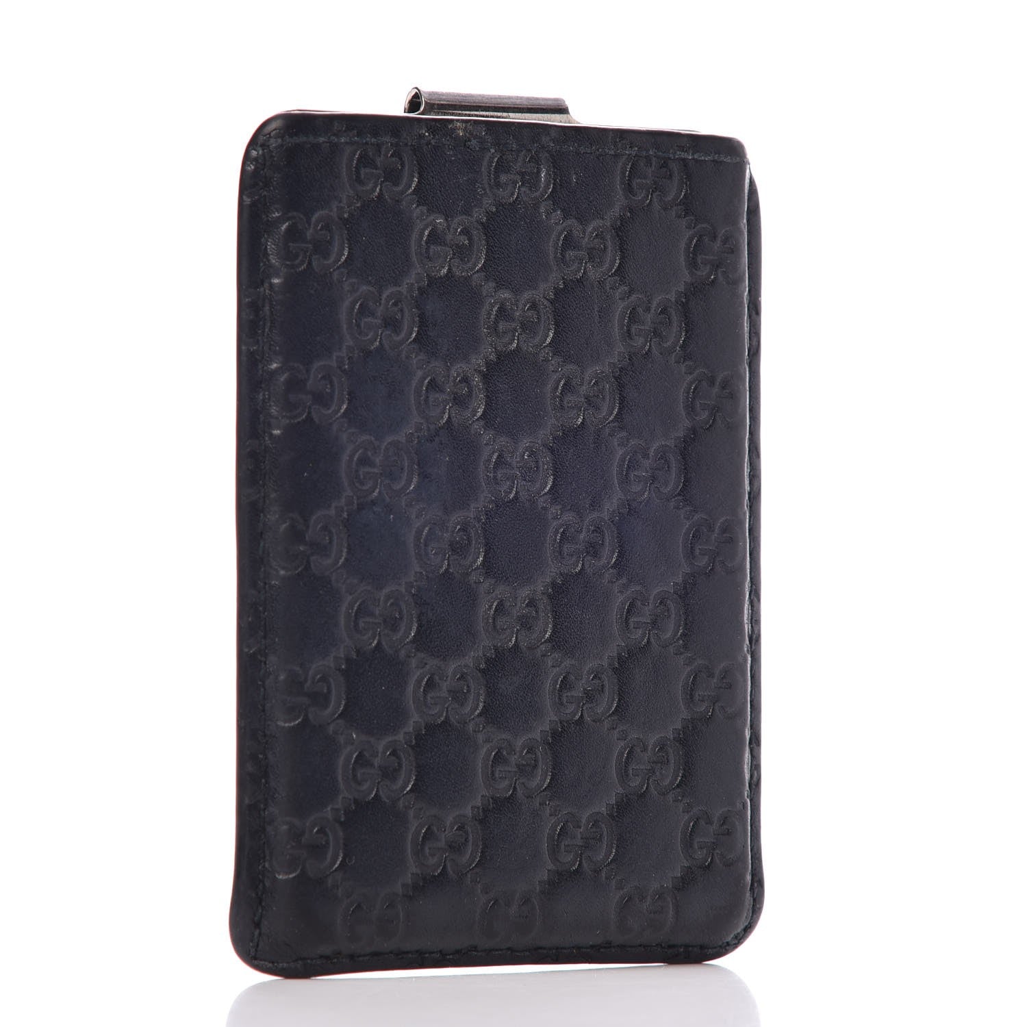 Gucci Guccissima Money Clip Navy 3 of 7
