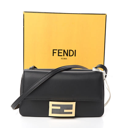 Fendi Vitello Grace Matte Duo Baguette Black 12 of 12