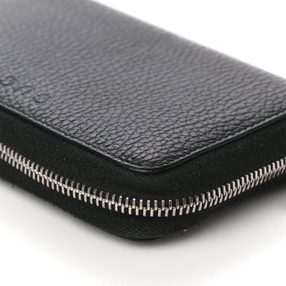Gucci Pebbled Calfskin Zip Around Wallet Black 8 of 15