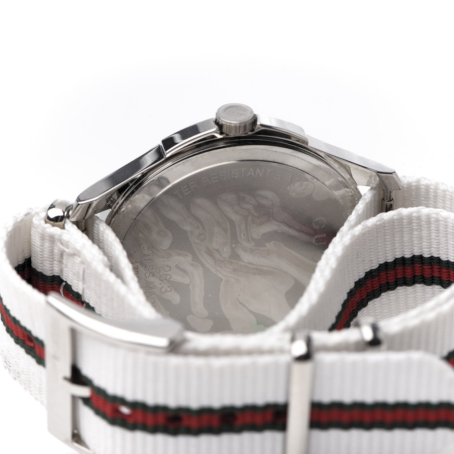 Gucci Stainless Steel Nylon 40mm G-Timeless Web Quartz Watch 5 of 6