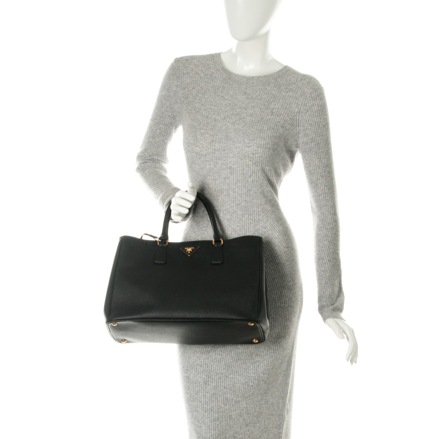 Saffiano Lux Large Tote Nero Black