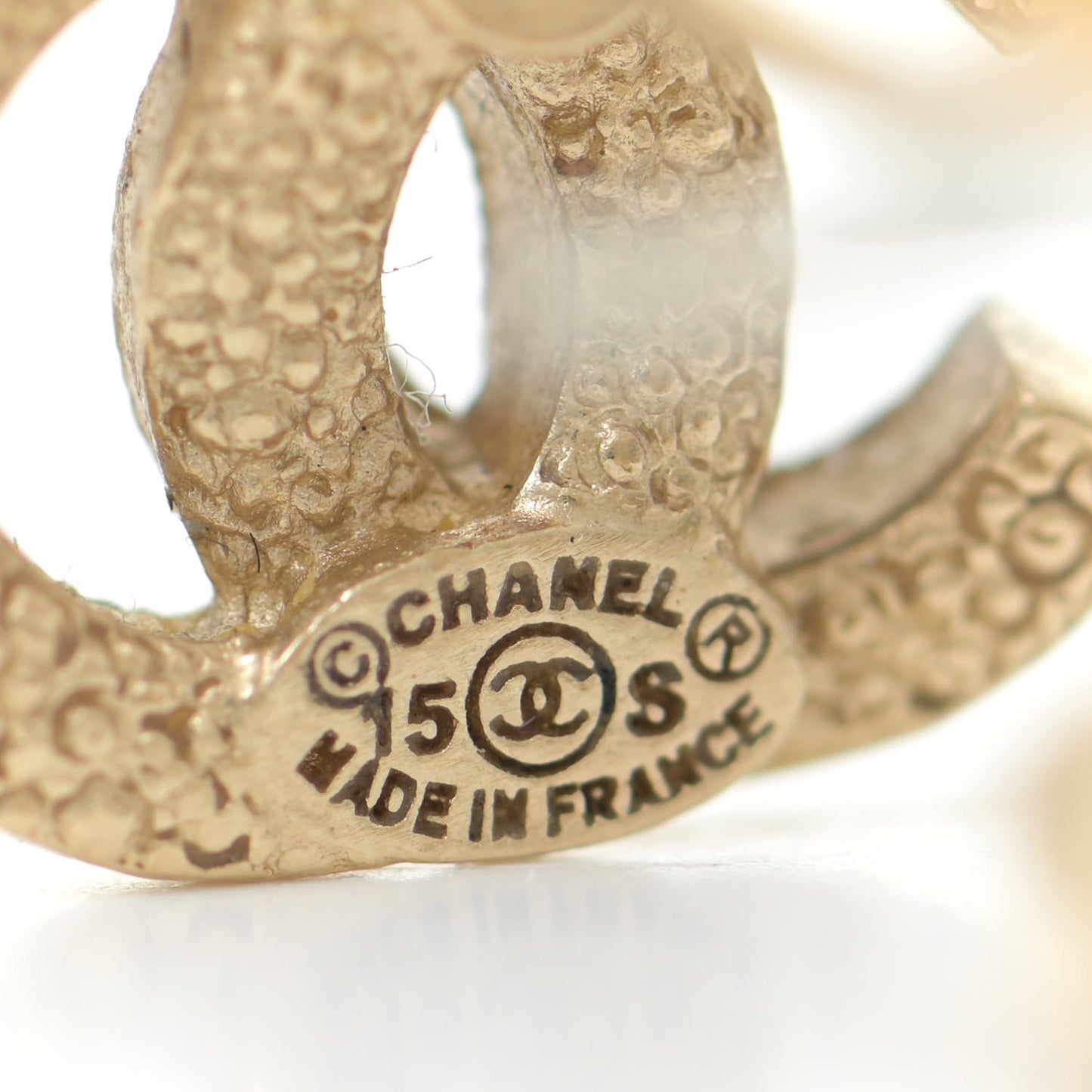 Crystal CC Earrings Gold