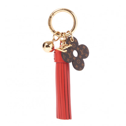 Louis Vuitton Mini Monogram Fetish Tassel Bag Charm Key Holder Coquelicot 1 of 4