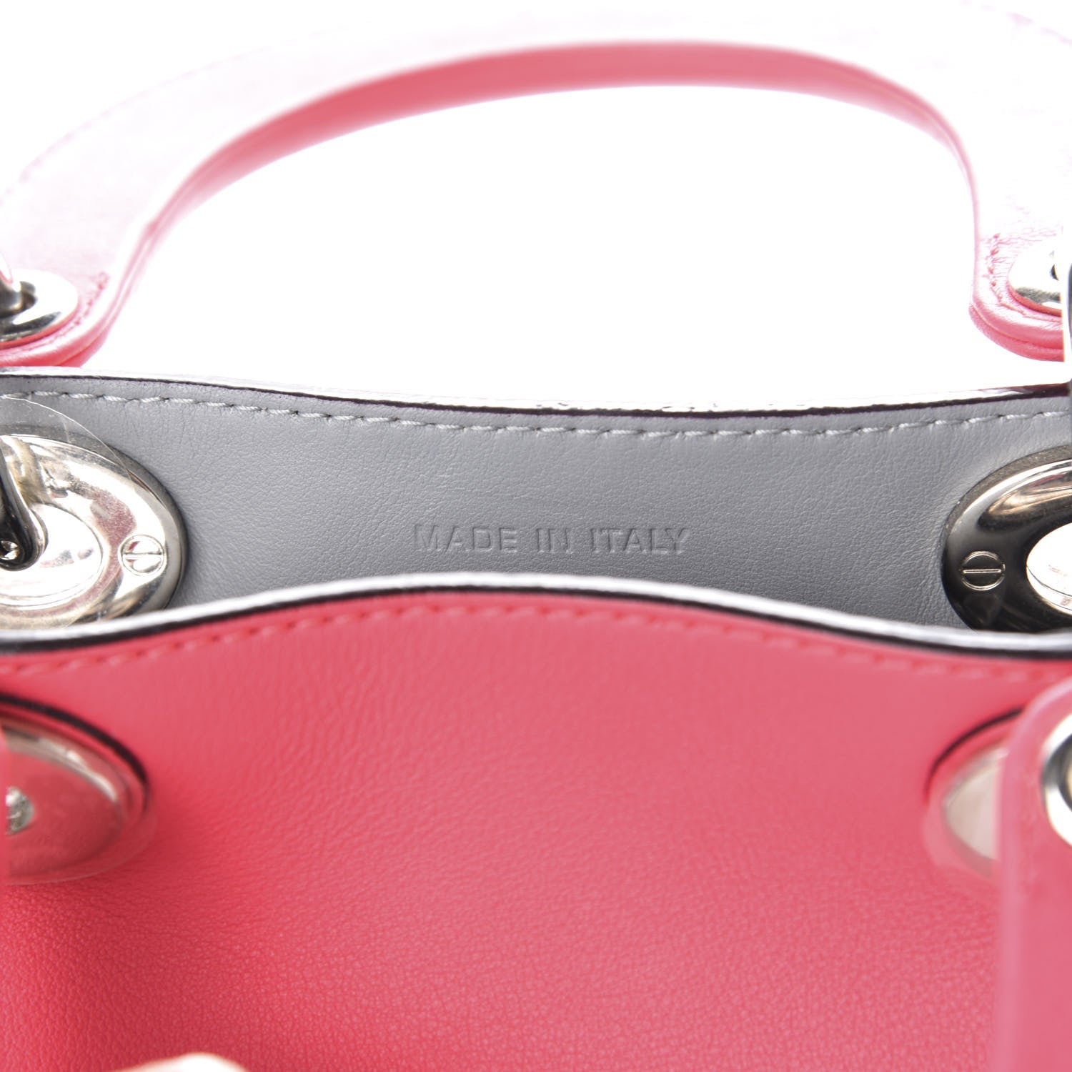 Christian Dior Calfskin Small Diorissimo Tote Pink 9 of 11