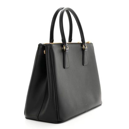 Prada Saffiano Lux Large Galleria Double Zip Tote Black 3 of 12