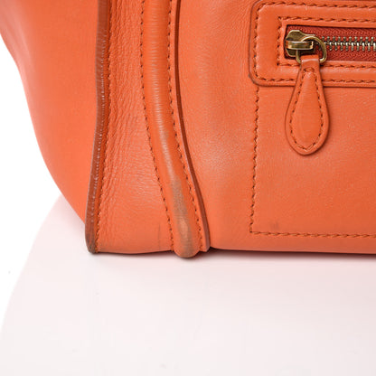 Celine Smooth Calfskin Mini Luggage Bright Orange 15 of 15