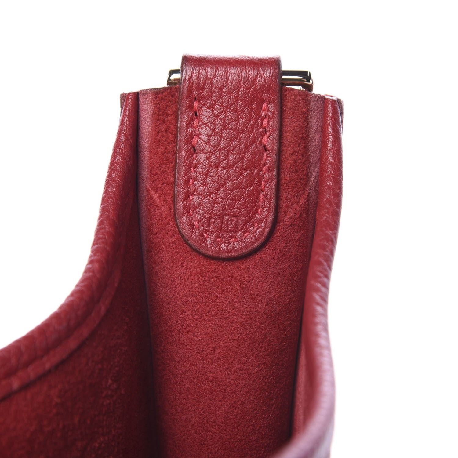 Hermes Togo Evelyne GM Rouge H 6 of 12