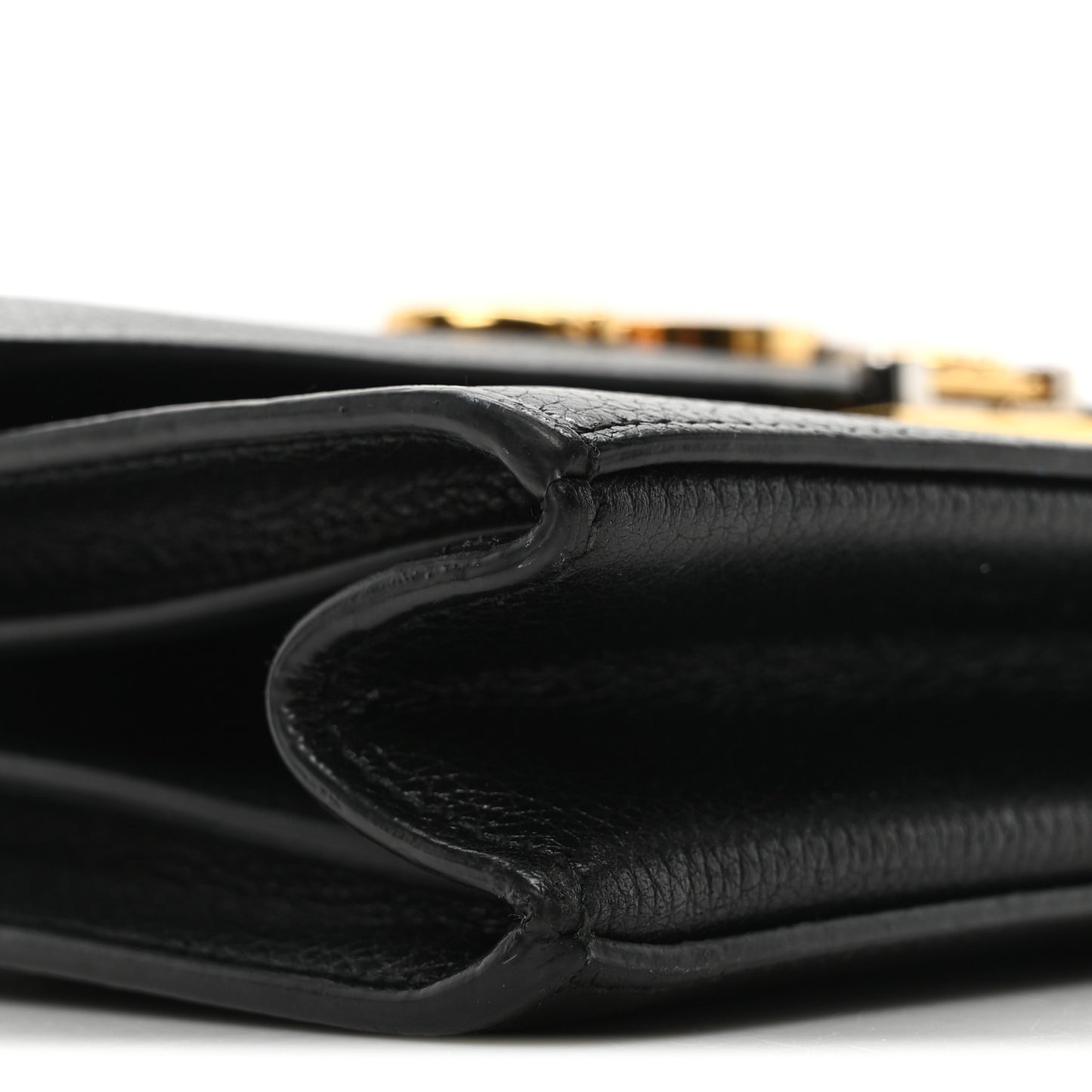 Grainy Calfskin Small Zumi Shoulder Bag Black