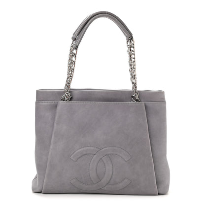 Chanel Caviar Large CC Tuck Tote Grey 1 of 10