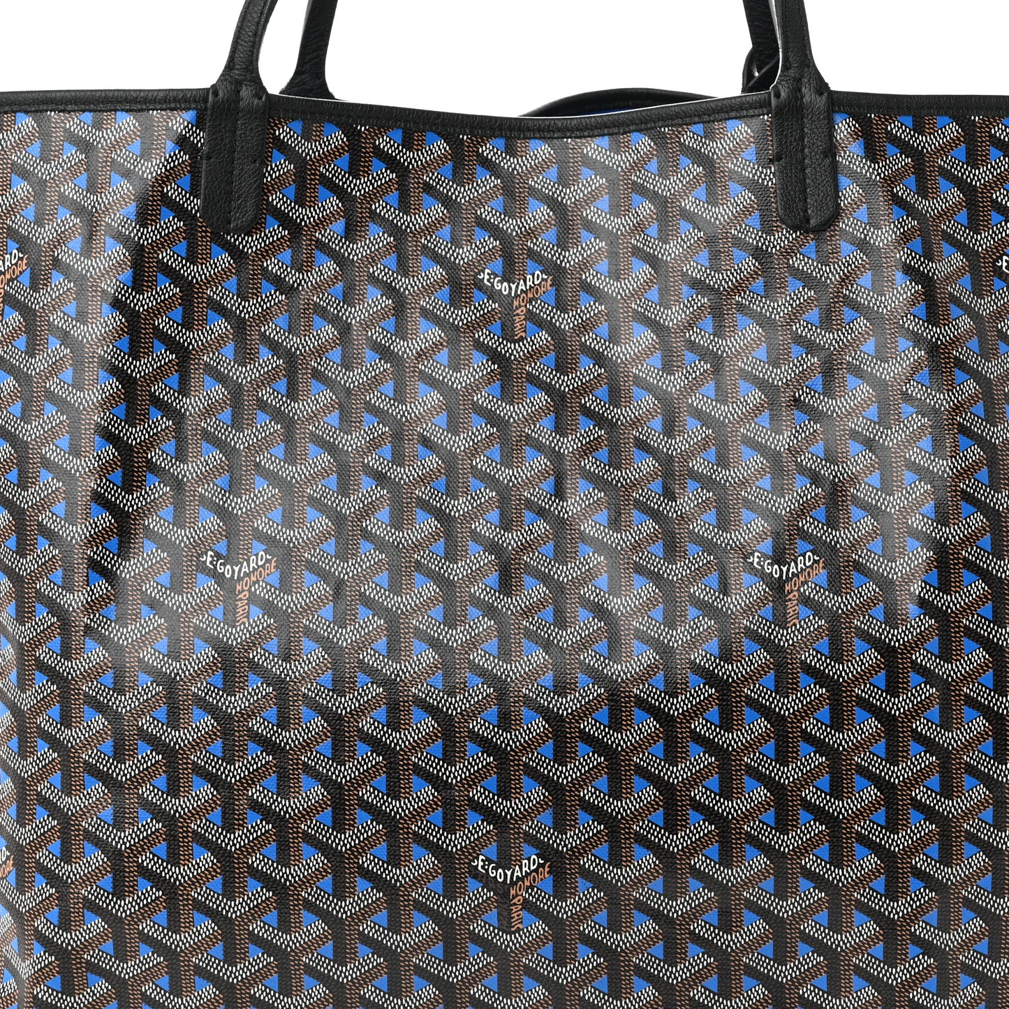 Goyardine Saint Louis Claire Voie GM Black Sky Blue