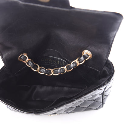 Chanel Patent Calfskin Quilted Mini Square Flap Black 4 of 8