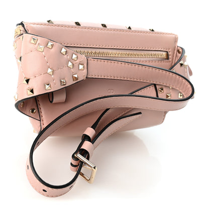 Valentino Garavani Lambskin Rockstud Spike Belt Bag 85 Water Rose 2 of 9