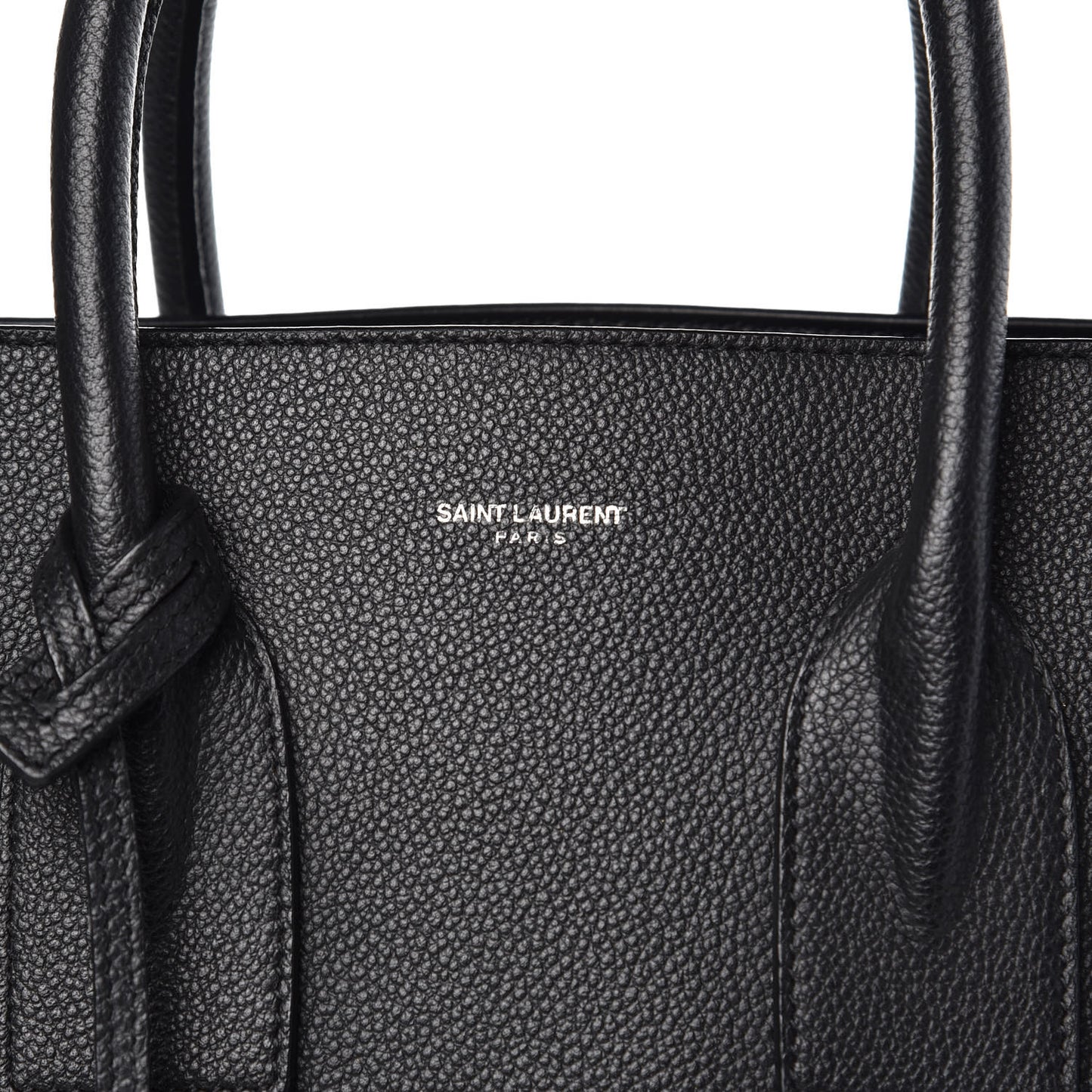 Grained Calfskin Small Sac De Jour Black