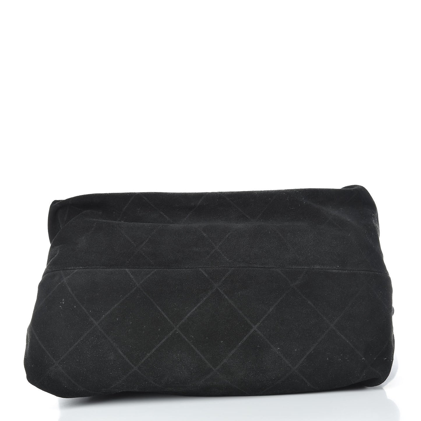 Suede Stitched Messenger Black