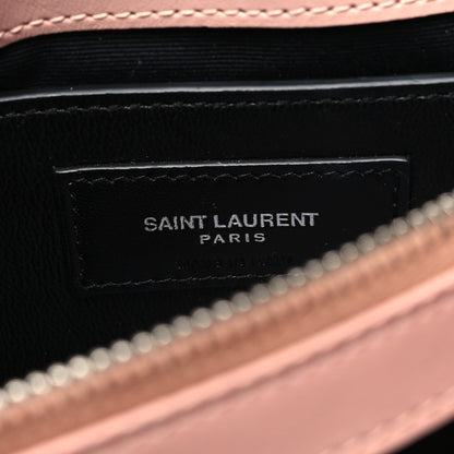 Saint Laurent Calfskin Y Quilted Monogram Small Loulou Chain Satchel Pale Blush 6 of 10