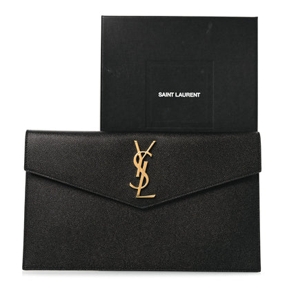 Saint Laurent Grain De Poudre Uptown Pouch Black 8 of 8