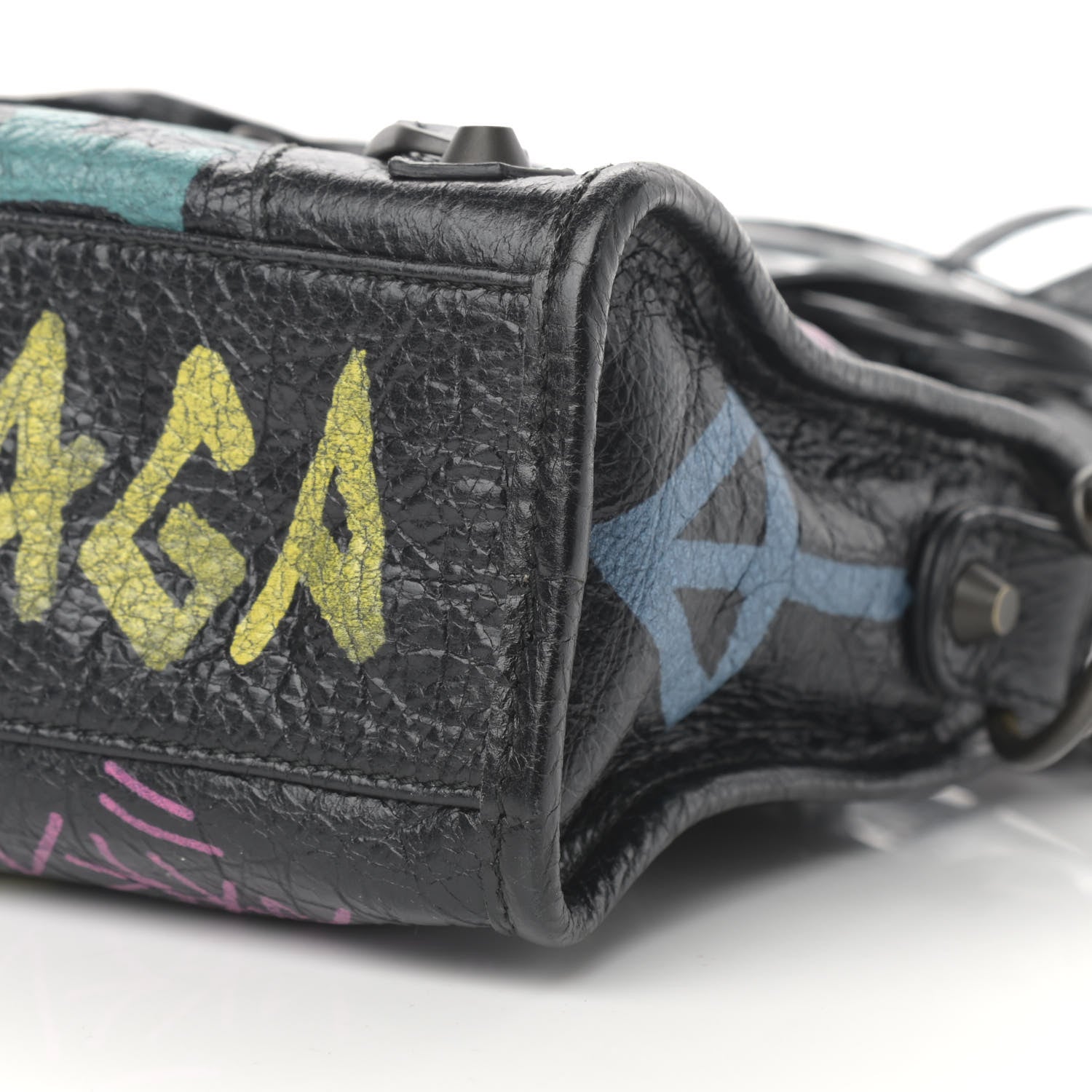 Balenciaga Agneau Arena Graffiti All Over Classic Hardware Mini City Black Multicolor 11 of 11