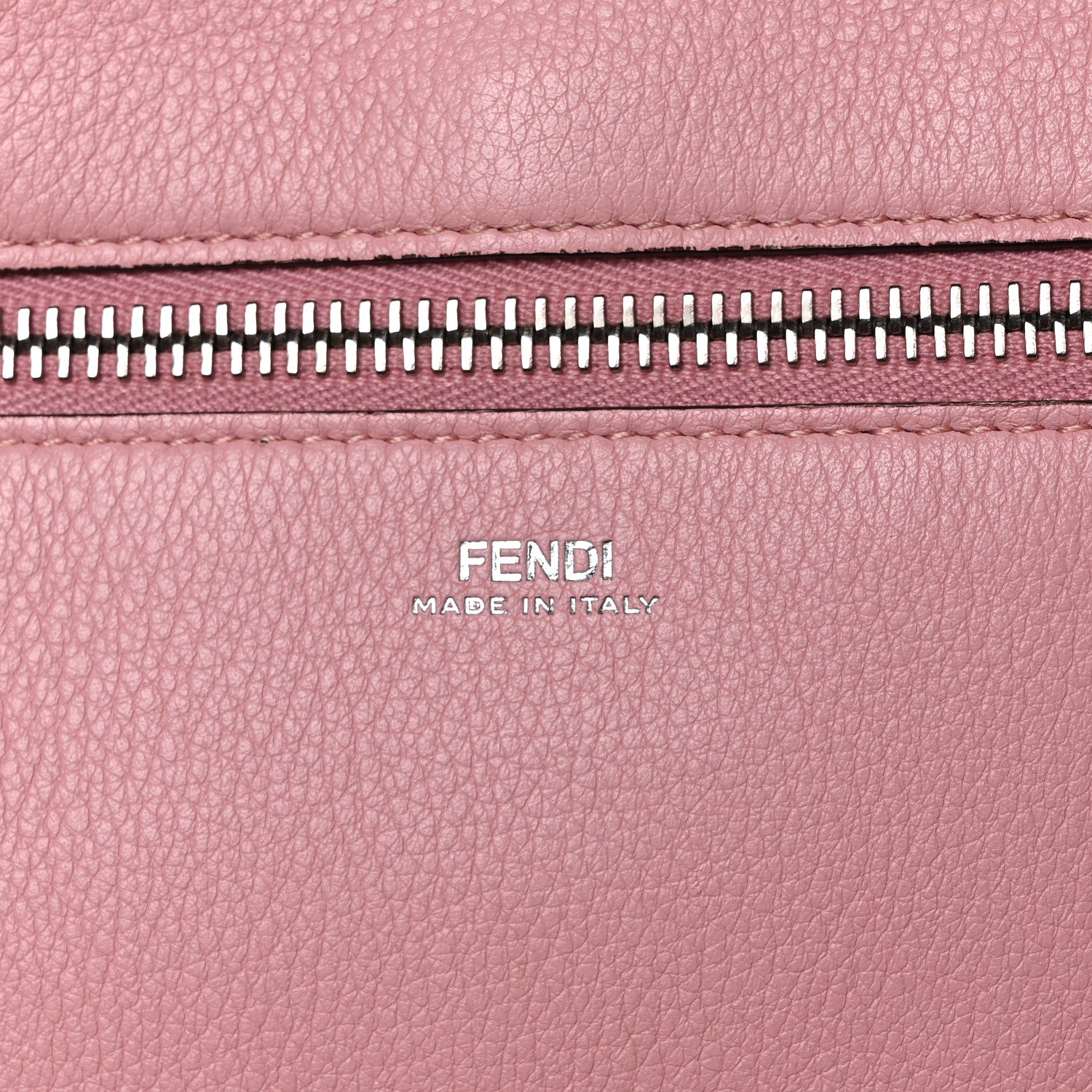 Fendi Vitello Baltico Dolce DotCom Satchel Corteccia Bubblegum 8 of 10