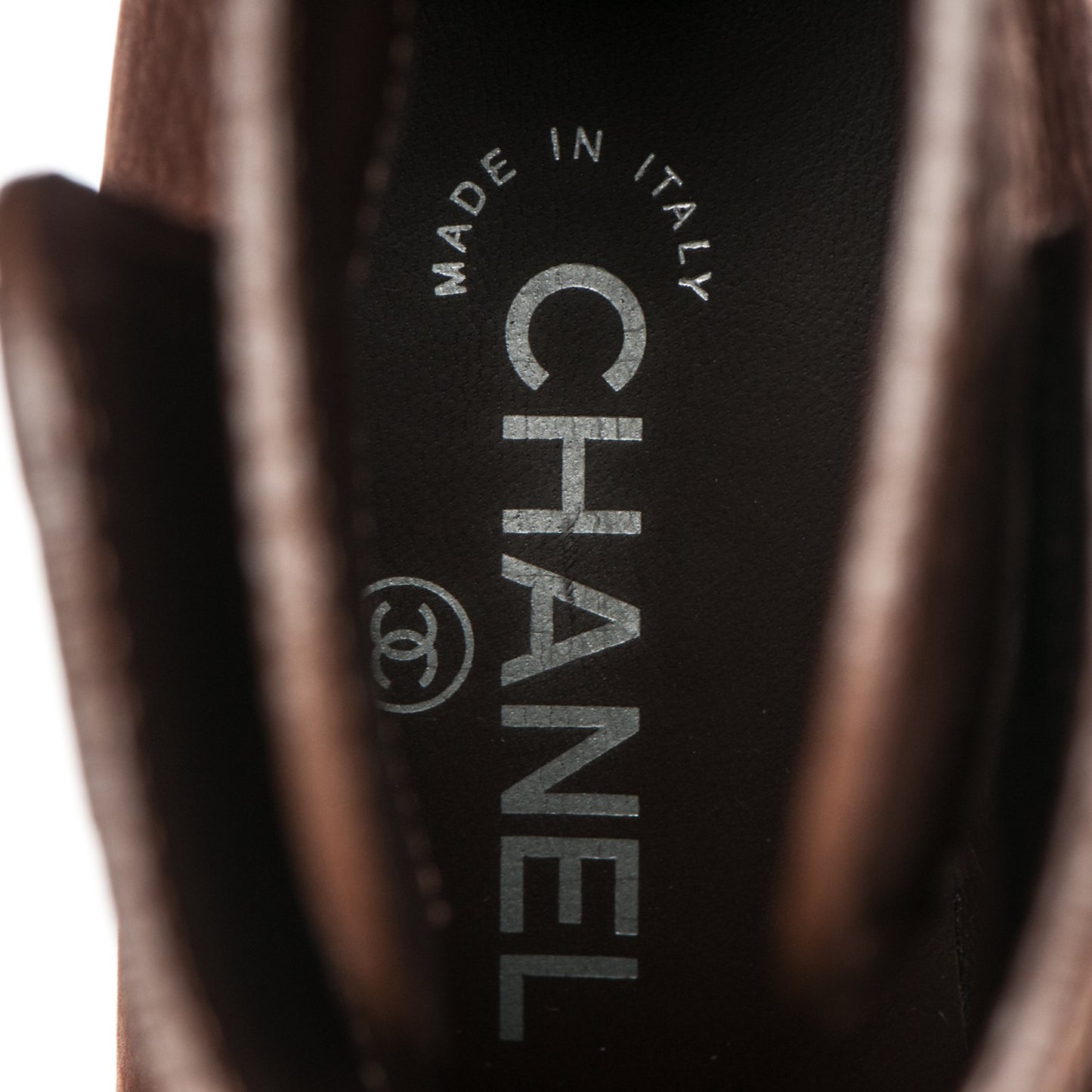 Suede Calfskin Short Boots 35 Brown