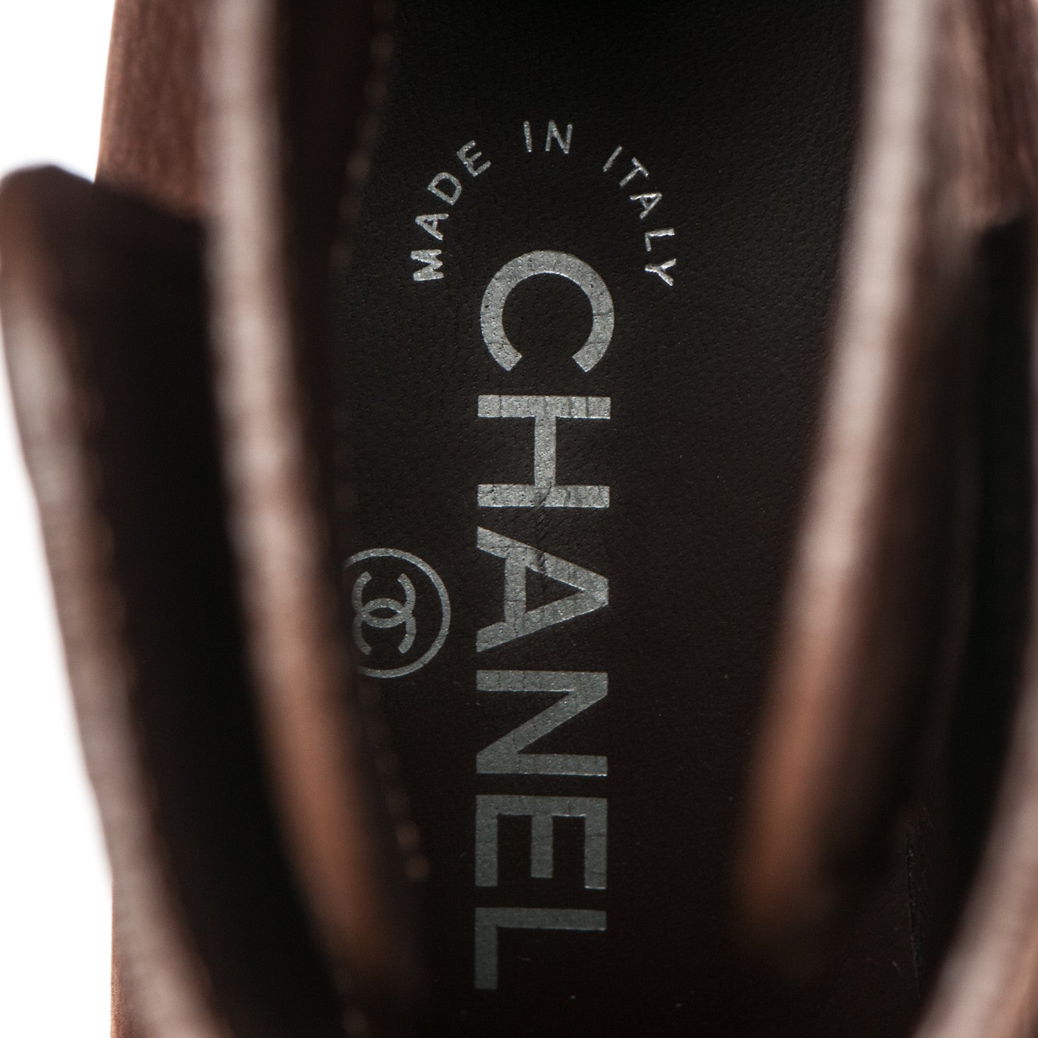Chanel Suede Calfskin Short Boots 35 Brown 7 of 8