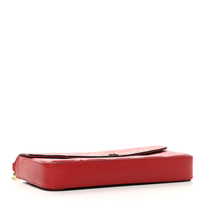 Louis Vuitton Empreinte Pochette Felicie Chain Wallet Cherry 4 of 10