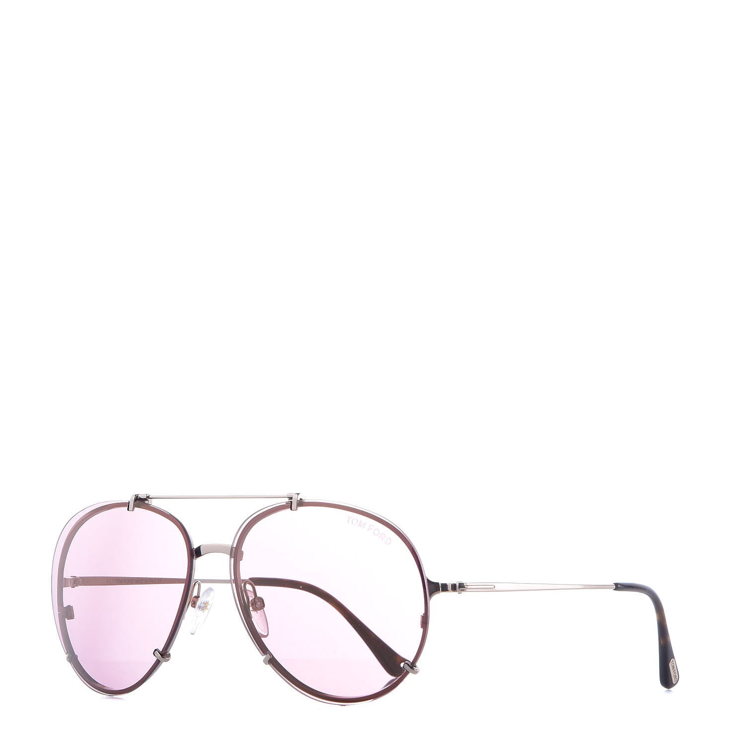 Tom Ford Oval Dickon Sunglasses TF 527 Pink 1 of 8