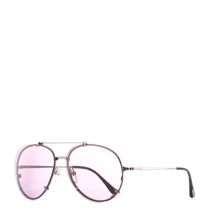 Tom Ford Oval Dickon Sunglasses TF 527 Pink 1 of 8