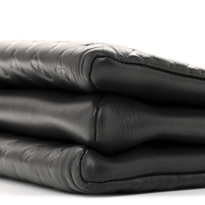 Louis Vuitton Lambskin Embossed Monogram Coussin PM Black 11 of 16