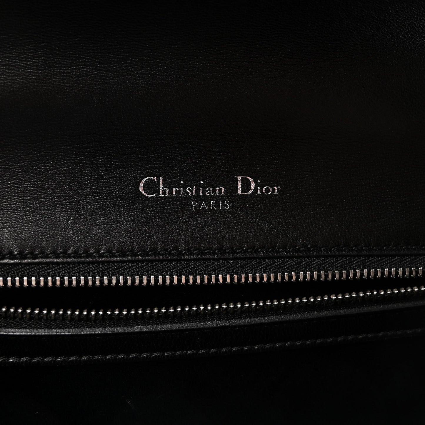 Lambskin Multi Studded Medium Diorama Flap Bag Black