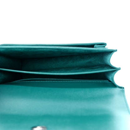 Saint Laurent Calfskin Medium Monogram Sunset Malachite 4 of 8