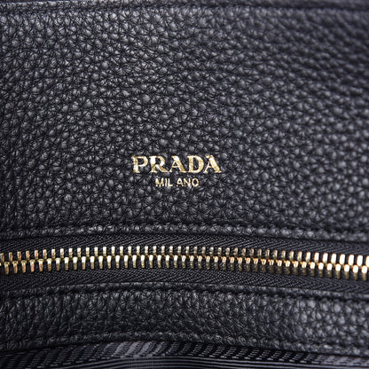 Prada Vitello Daino Tote Black 7 of 12