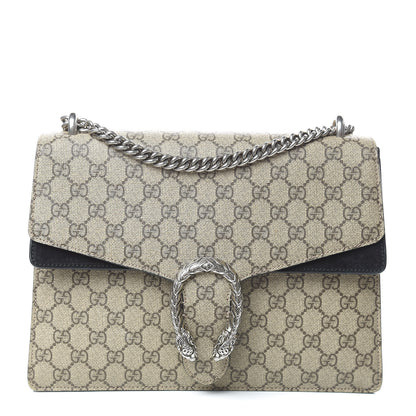 Gucci GG Supreme Monogram Medium Dionysus Shoulder Bag Black 1 of 17
