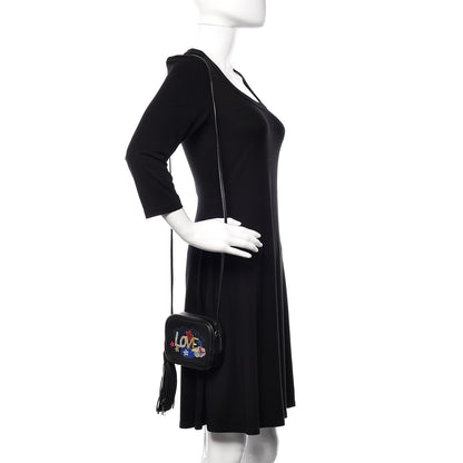 Saint Laurent Calfskin Love Patchwork Blogger Bag Black 2 of 11