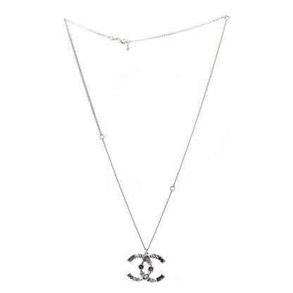 Chanel Baguette Crystal CC Necklace Light Gold 3 of 5