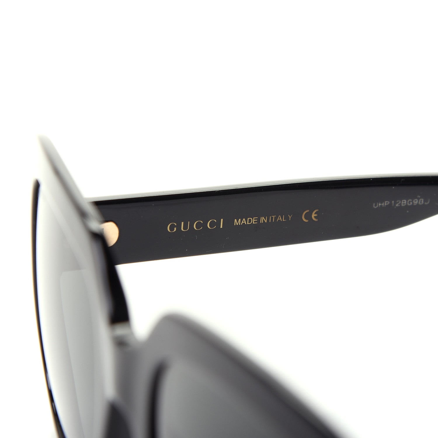 Gucci Acetate Oversized Square GG0036S Sunglasses Black 5 of 8