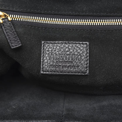 Valentino Garavani Pebble Calfskin Studded Zodiac Tote Black 6 of 11