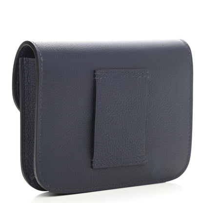 Hermes Evercolor Constance Slim Wallet Bleu Nuit 4 of 9