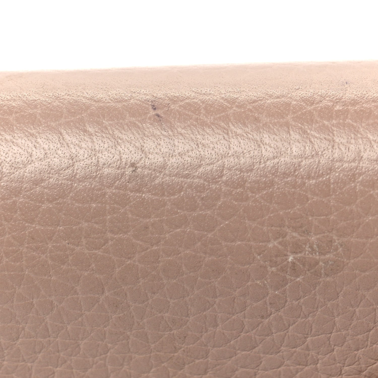Valentino Garavani Pebbled Calfskin Rockstud Envelope Wallet on Chain Poudre 8 of 8
